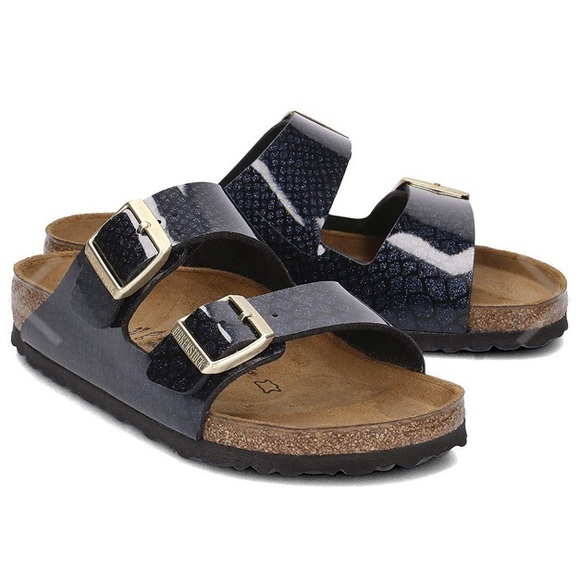 Birkenstock Shoes - Birkenstock Arizona BF Magic Snake Black Size 38